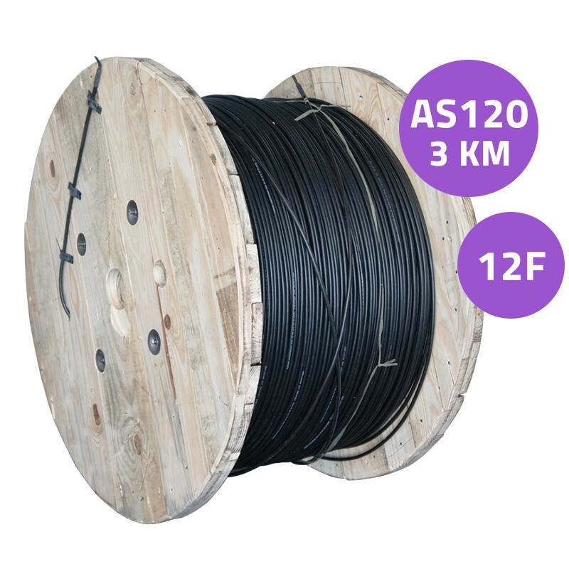 Cabo de Fibra Óptica ASU 12 CORES (SM)
